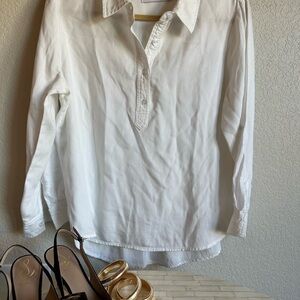 Elegant White Button Down Shirt for Women
